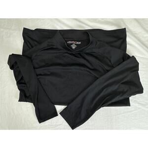 Mens Flying Cross 2XL black Long sleeve pro fit base layer mock turtleneck